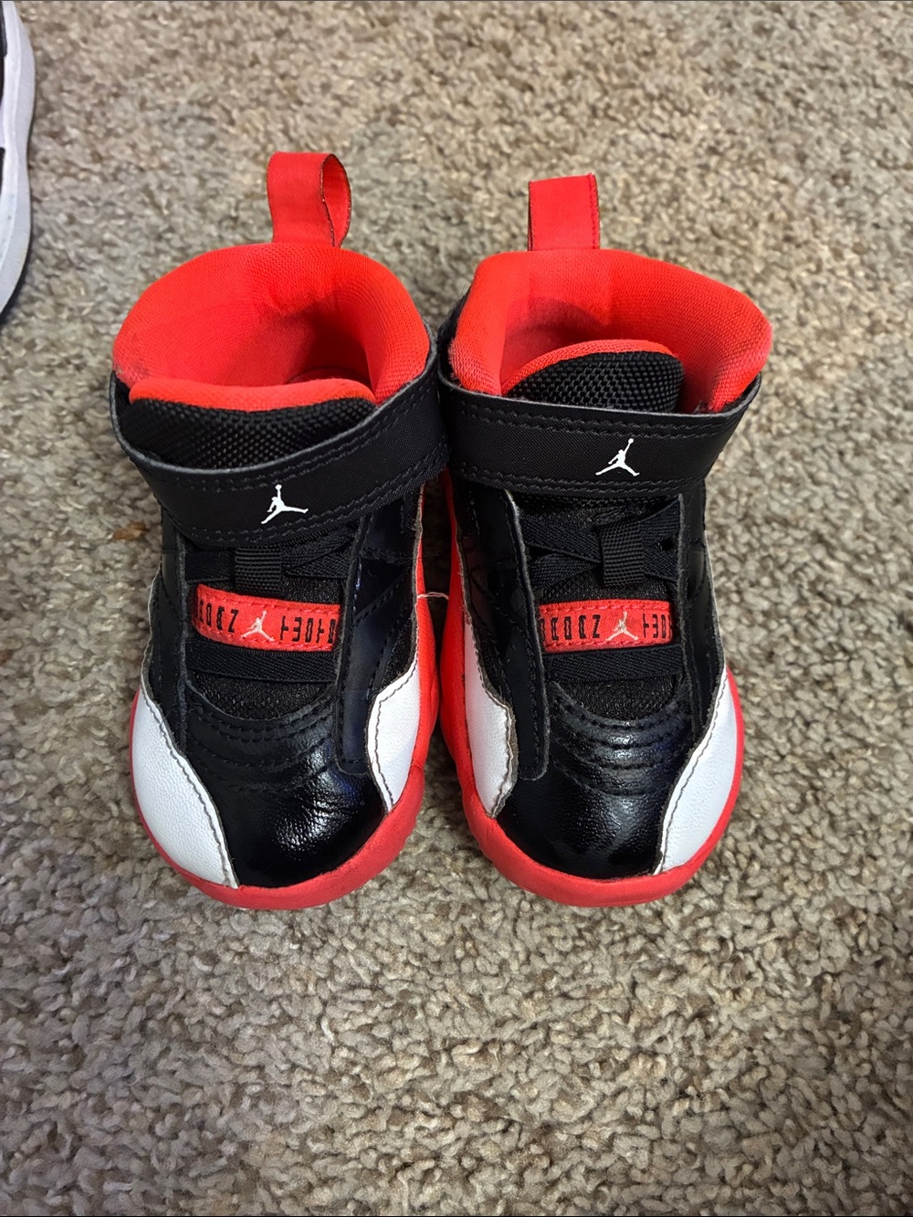 Nike Kids' Black, Red & White High-Top Sneakers